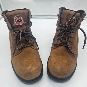 Brahma Brown‎ Leather Ankle Work Boots The Name to Trust Menswear